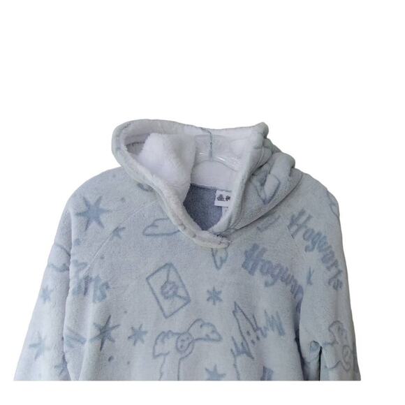 Harry Potter Wizarding World Lounger Plush Pajama Dress with  Hood Size S - Picture 9 of 10